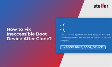 inaccessible boot device ssd clone|repairing disk errors after clone.